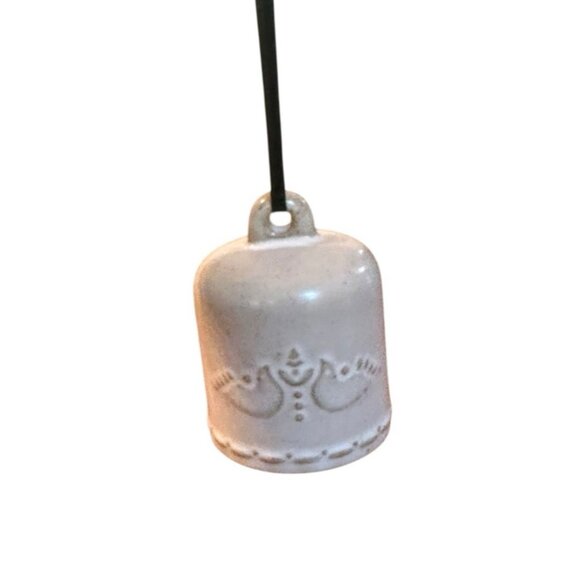 NORDIC CERAMIC BELL DOVE BIRD ORNAMENT Christmas 2023 HEARTH & HAND w Magnolia - Picture 4 of 5